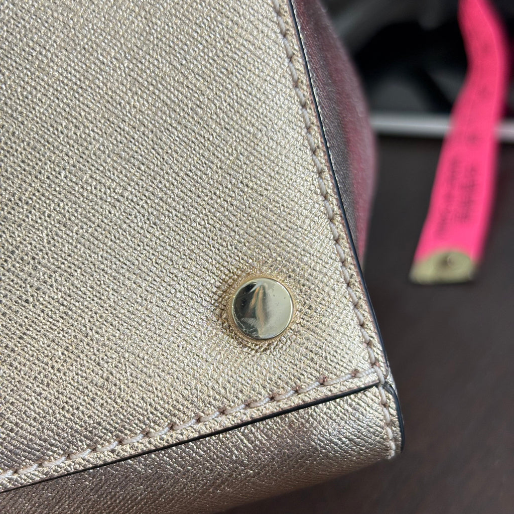 Kate Spade Cameron Street Small Hayden Rose Gold Leather Satchel Bag | Pre Loved |