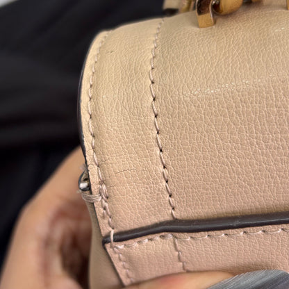 Michael Kors Beige Leather Kinsley Medium Satchel Bag | Pre Loved |