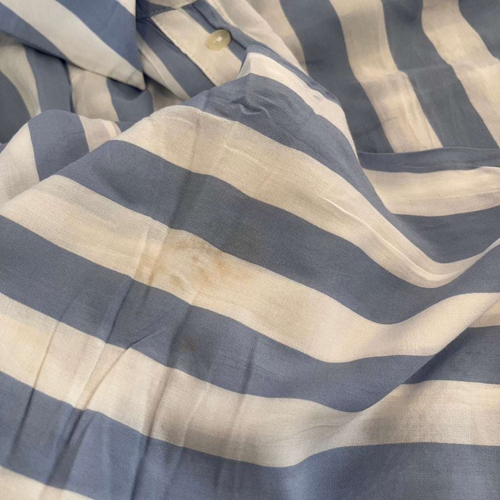 F&F Blue & White Striped Soft Collared Shirt | Pre Loved |
