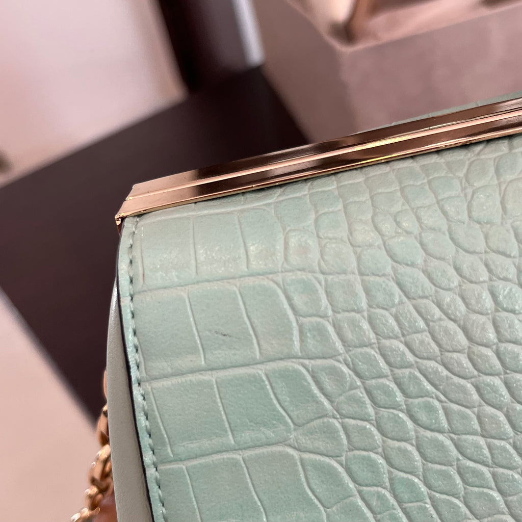 Dune Crocodile Textured Leatherette Crossbody Bag | Gently Used |