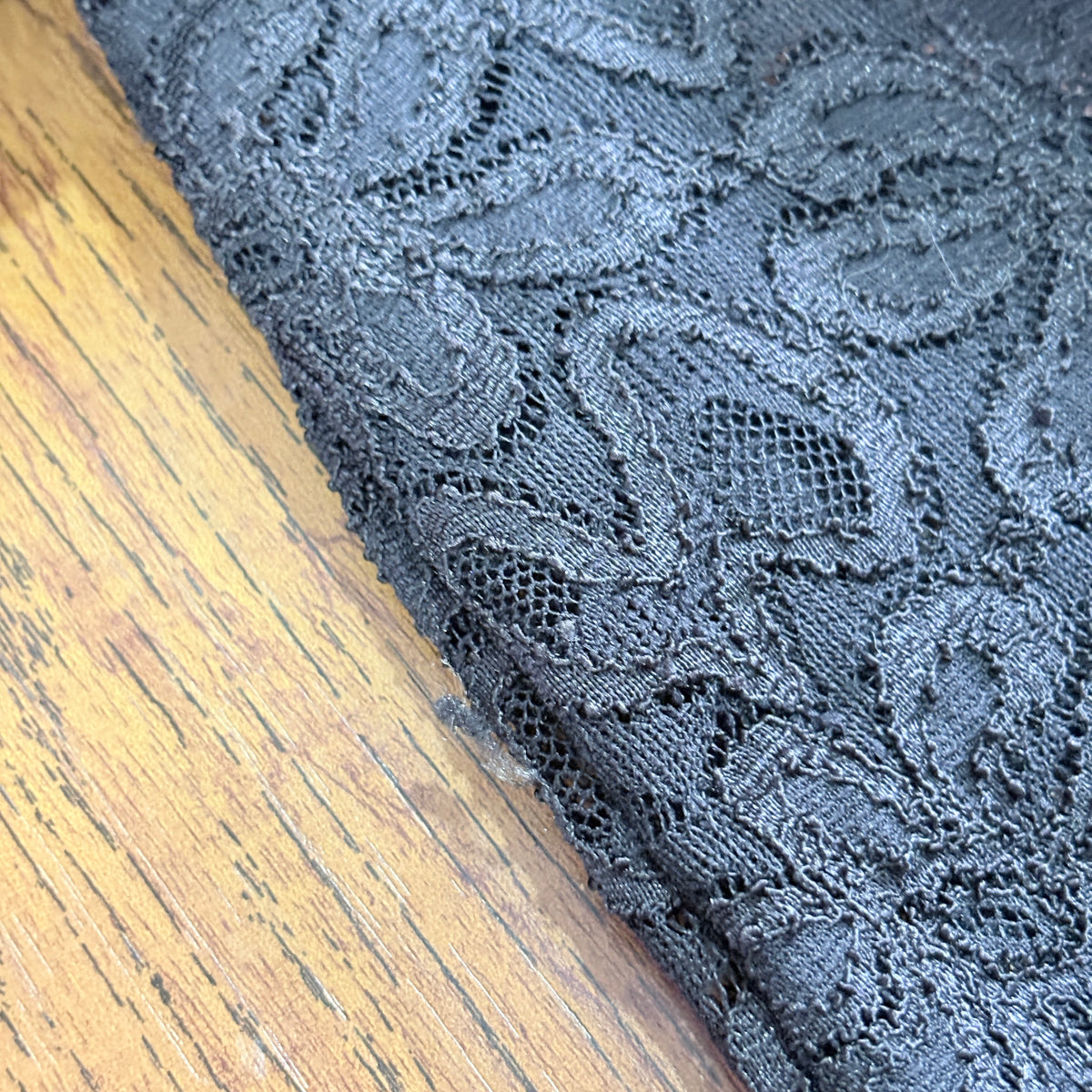 Mango Black Mock Neck Lace Top | Gently Used |