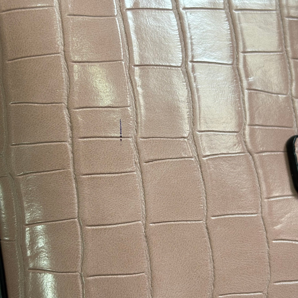 Aldo Pink Posa Croc Textured Satchel Bag | Gently Used |