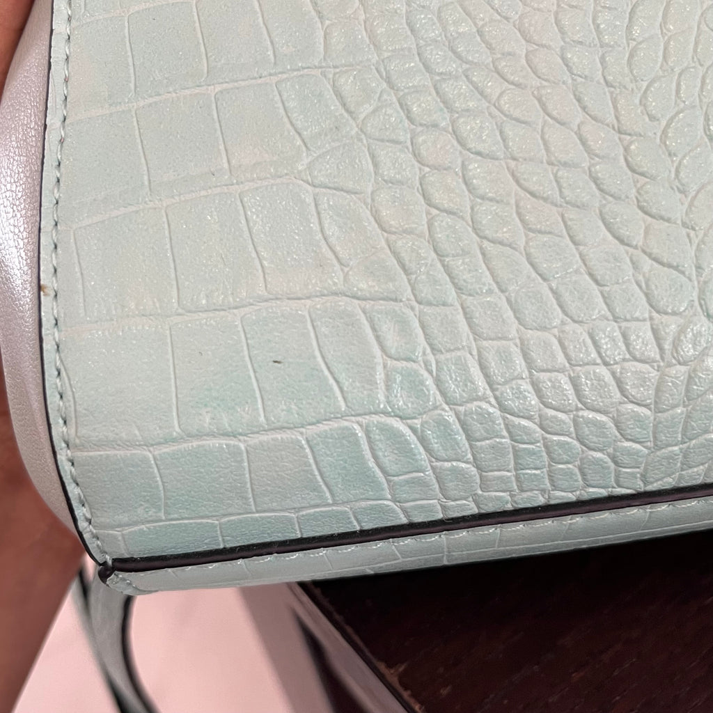 Dune Crocodile Textured Leatherette Crossbody Bag | Gently Used |