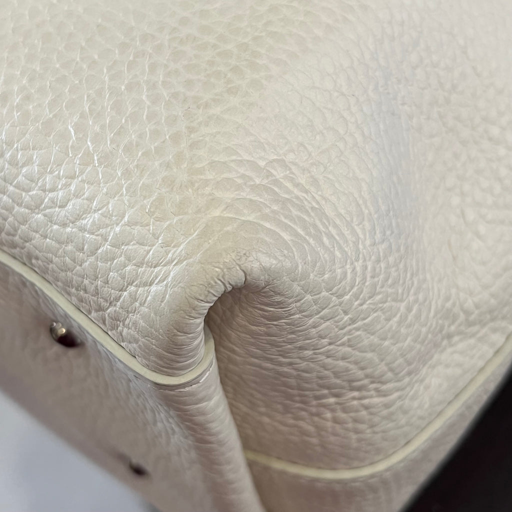 Salvatore Ferragamo Off-white Leather Small Tote Bag | Pre Loved |