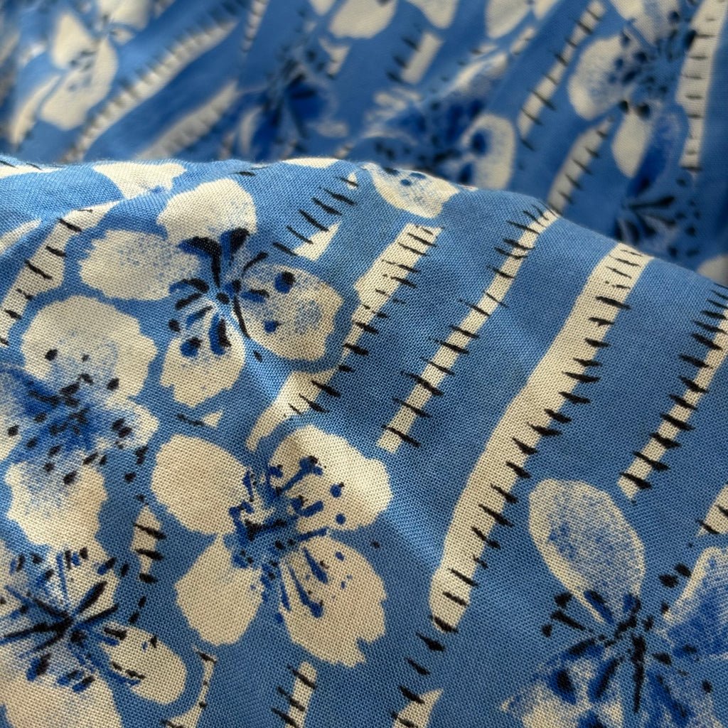 Zara Blue & White Printed Button Down Dress | Gently Used |