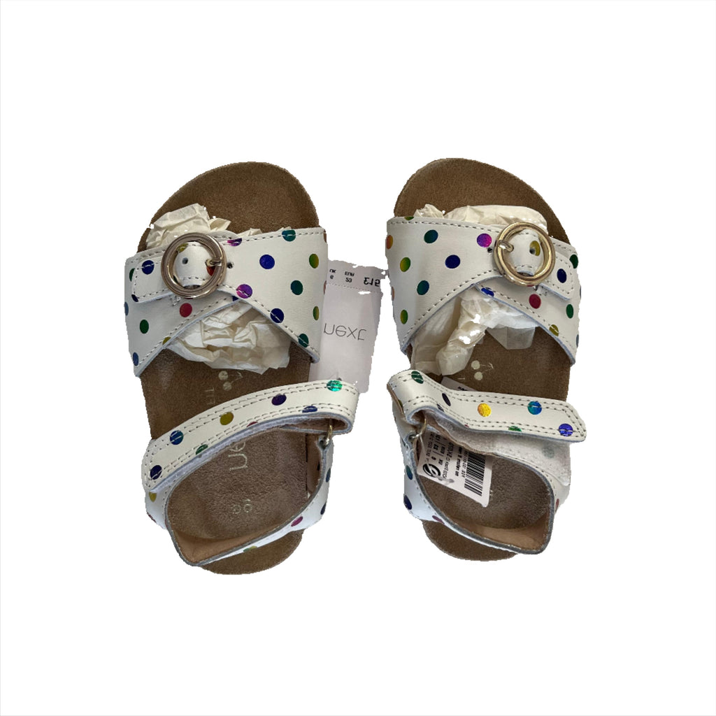 NEXT Kid's White Polka Dot Sandals | Brand New |