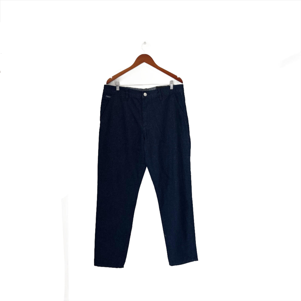 Armani Exchange Men's Indigo Denim Dropped Tapered Pants | Brand New |
