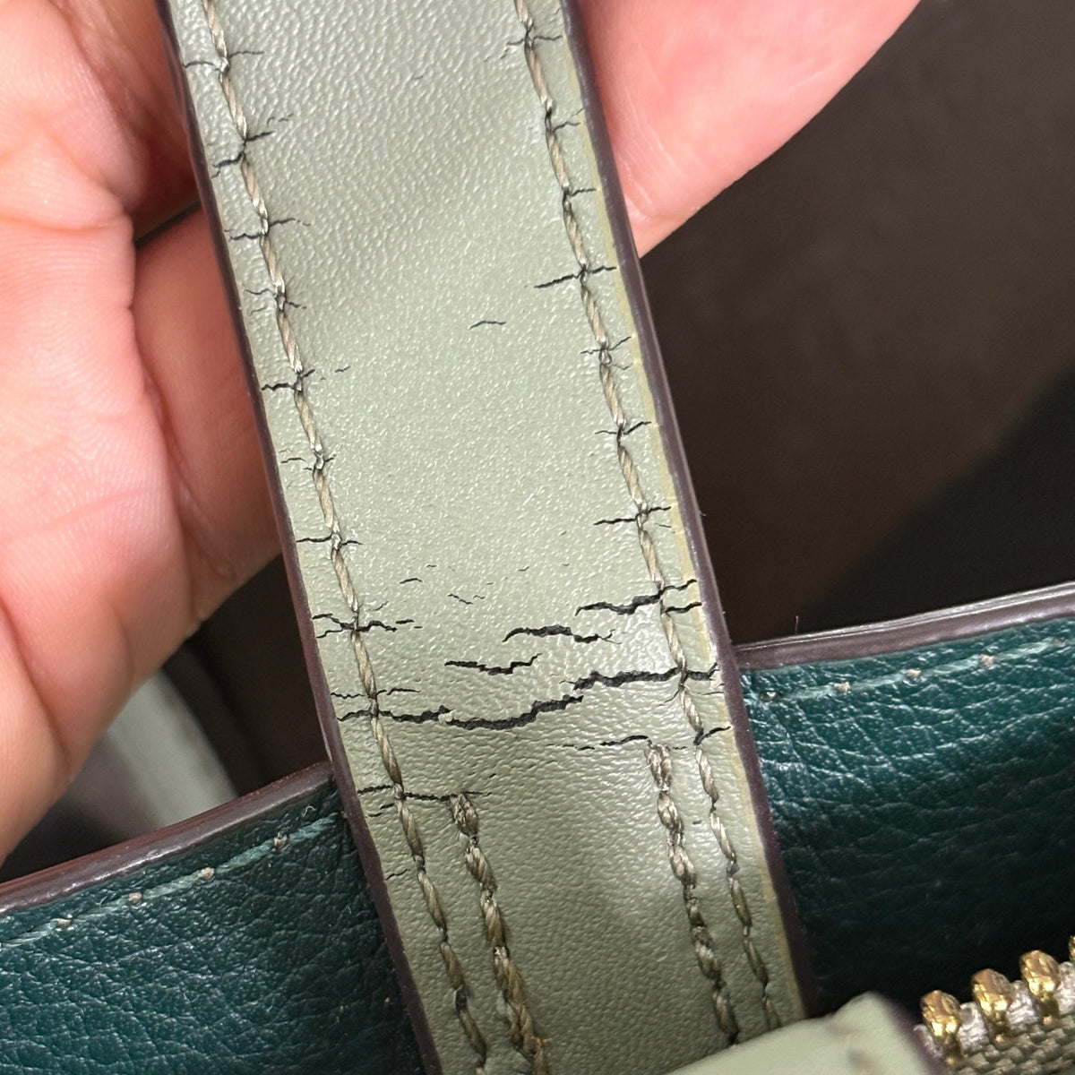 Michael Kors Sage Green Emilia Small Leather Satchel Bag | Pre Loved |