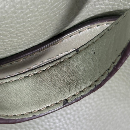 Michael Kors Sage Green Emilia Small Leather Satchel Bag | Pre Loved |