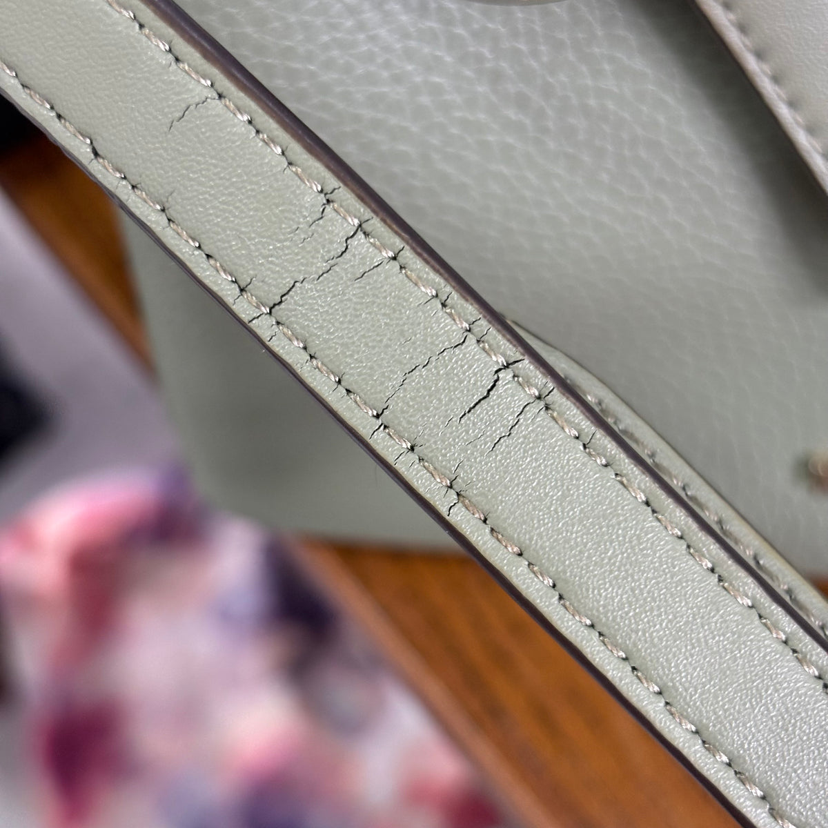Michael Kors Sage Green Emilia Small Leather Satchel Bag | Pre Loved |