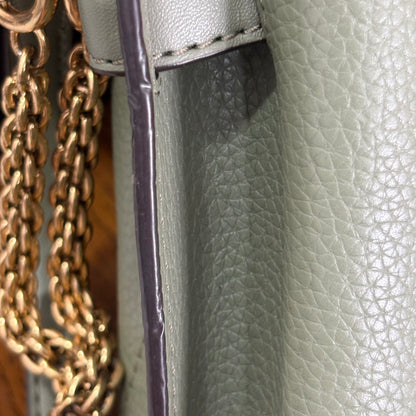 Michael Kors Sage Green Emilia Small Leather Satchel Bag | Pre Loved |
