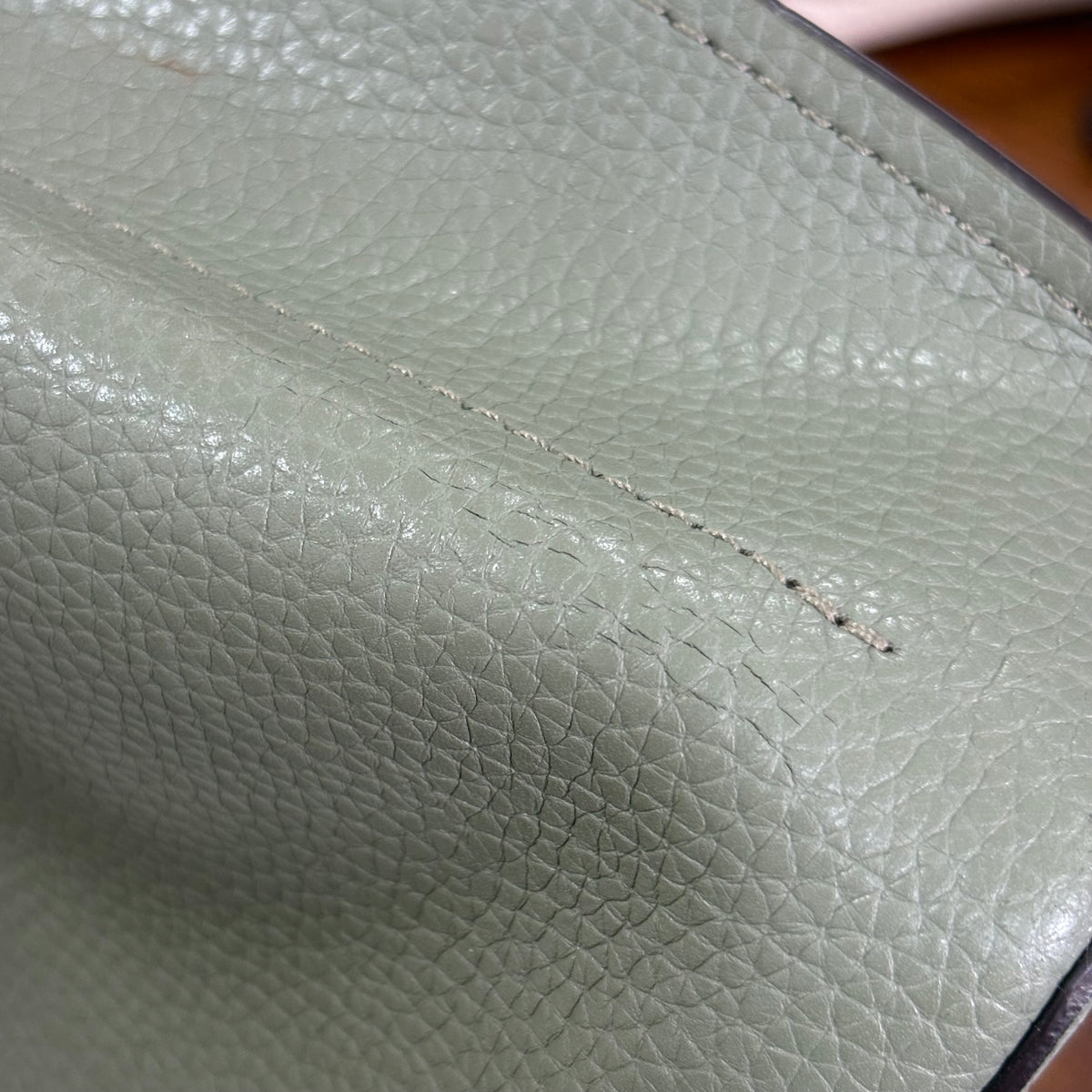 Michael Kors Sage Green Emilia Small Leather Satchel Bag | Pre Loved |