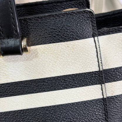 Kate Spade Navy Blue & White Striped Satchel Bag | Pre Loved |