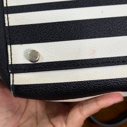Kate Spade Navy Blue & White Striped Satchel Bag | Pre Loved |