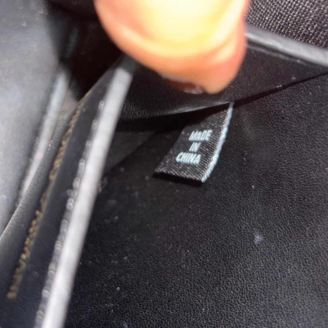Emporio Armani Black Monogram Mini Tote Bag | Gently Used |