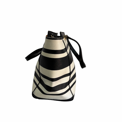 Kate Spade Navy Blue & White Striped Satchel Bag | Pre Loved |