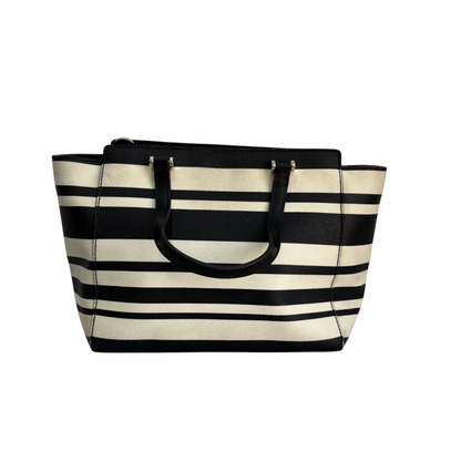 Kate Spade Navy Blue & White Striped Satchel Bag | Pre Loved |