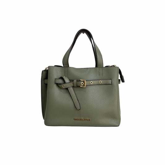 Michael Kors Sage Green Emilia Small Leather Satchel Bag | Pre Loved |