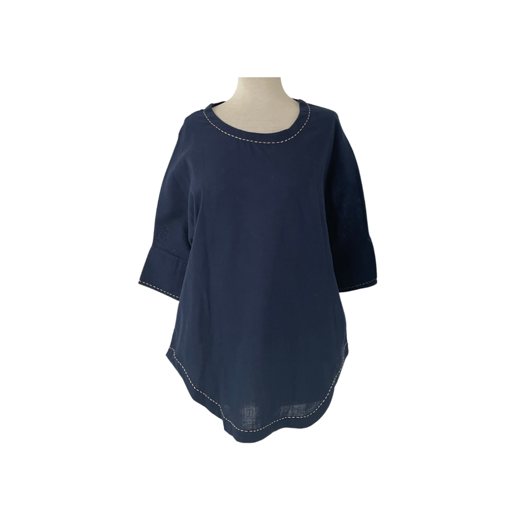 Miraka Navy Short Kurta | Gently Used |