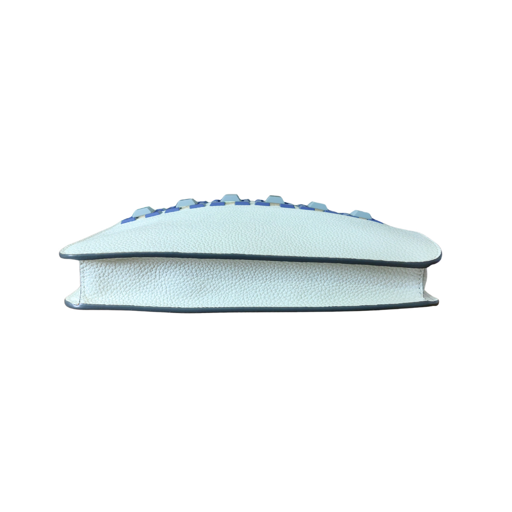Kate Spade Bright White Ainslie Street Leather Jeweled Clutch | Gently Used |