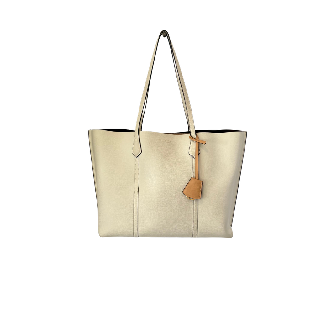 Tory Burch Ivory 'Perry' Triple Compartment Tote Bag | Pre Loved |
