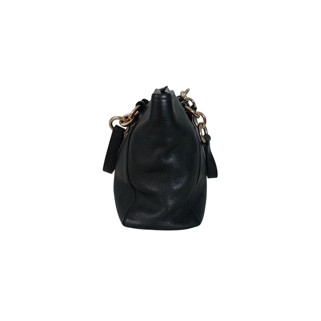 Coach Black Mini Ellis Leather Satchel Bag | Pre Loved |