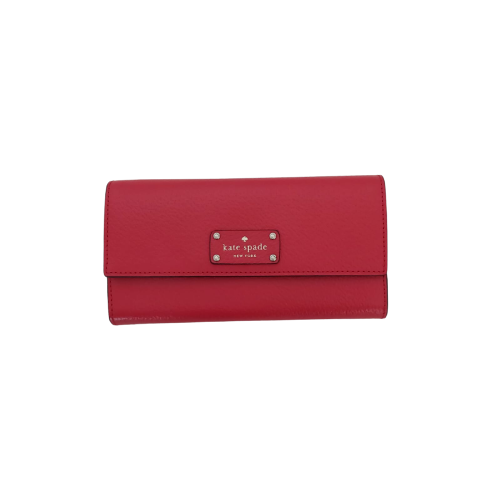 Kate Spade 'Jean' Red Leather Envelope Wallet | Brand New |