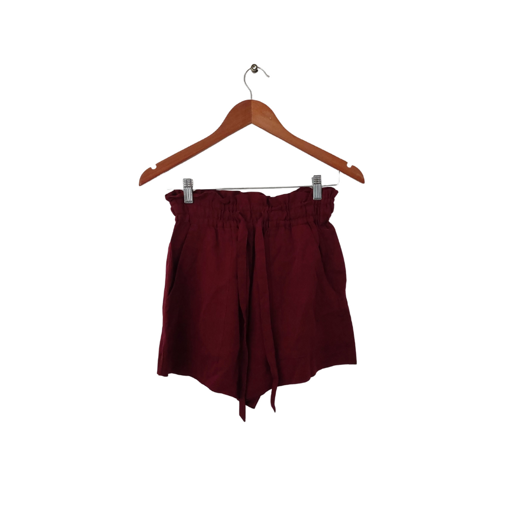 H&M Maroon Drawstring Shorts | Gently Used |