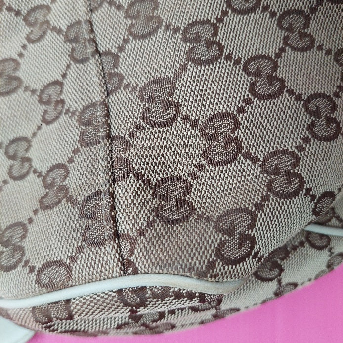 Gucci Beige Sukey Monogram Canvas With Leather Trim shoulder bag | Pre Loved |