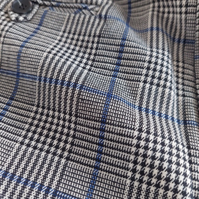 Dorothy Perkins Grey Check Print Straight Leg Pants | Brand New |