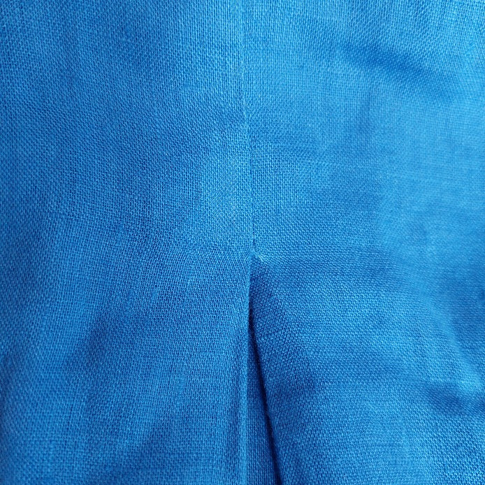 H&M Blue Linen Crop Top | Gently Used |