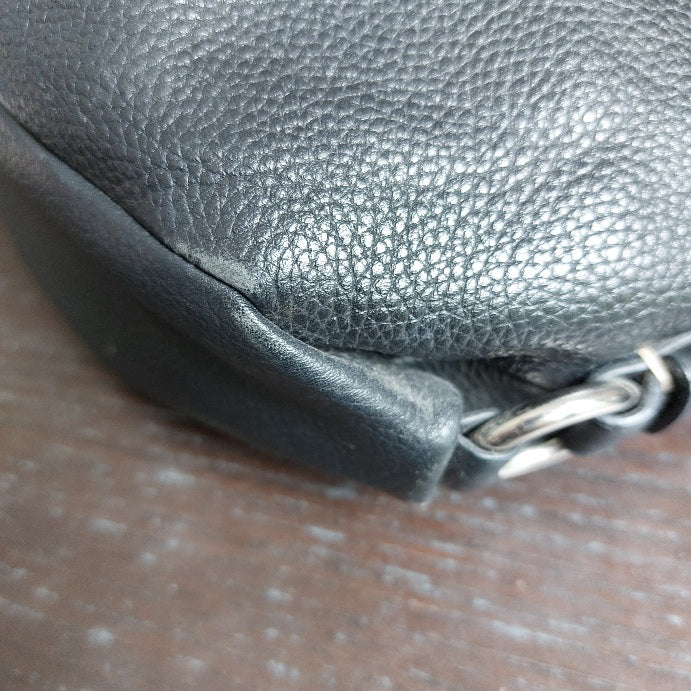 Coach Vintage Black Pebbled Leather Legacy Flap Shoulder Bag | Pre Loved |