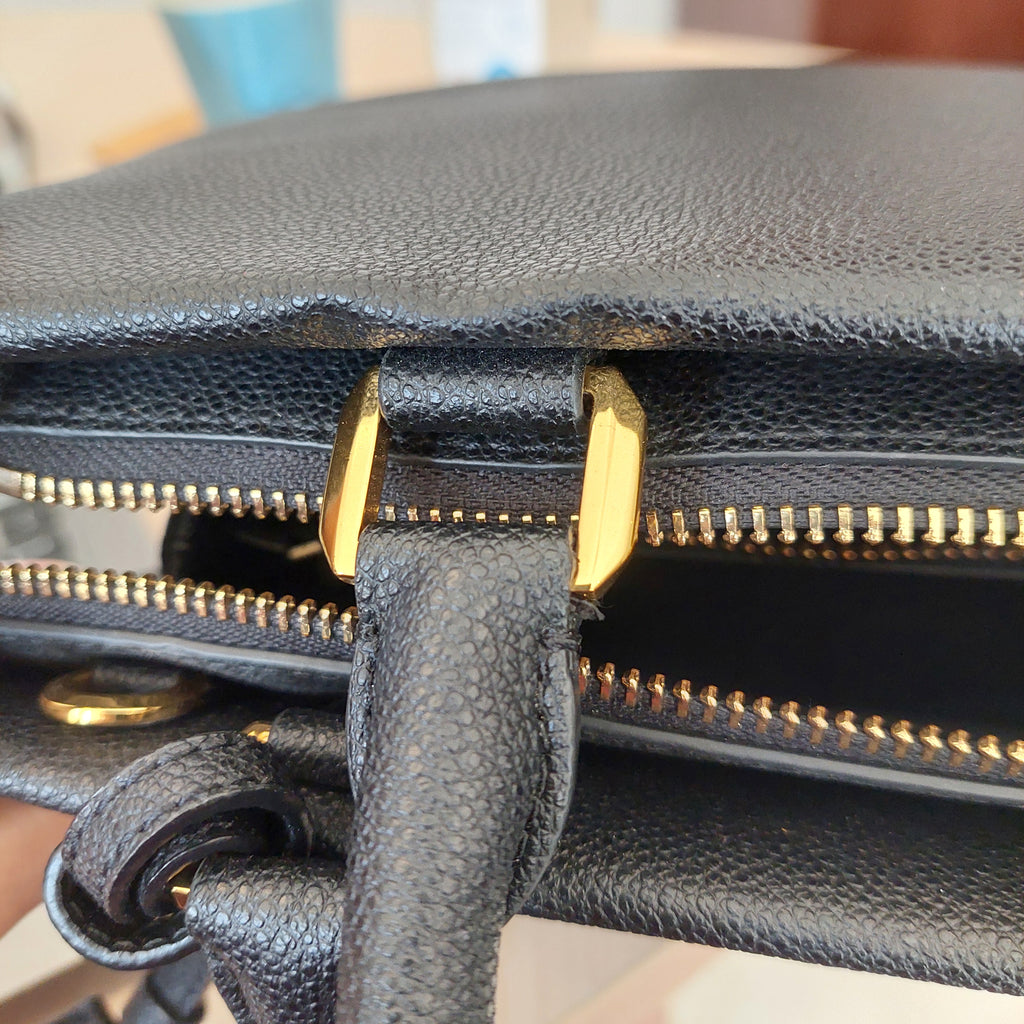 Charles & Keith Black Mirabelle Structured Top Handle Bag | Gently Used |