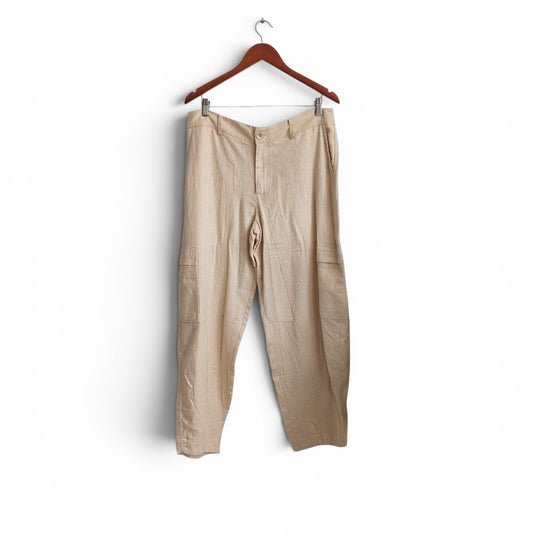 Zara Cream Cargo Trousers | Brand New |