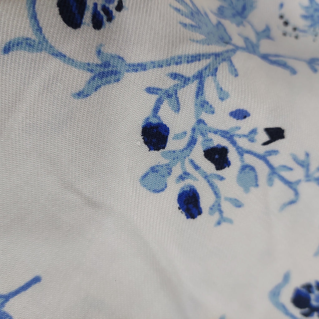 Riffat Aliani White & Blue Printed Co-ord Set | Gently Used |