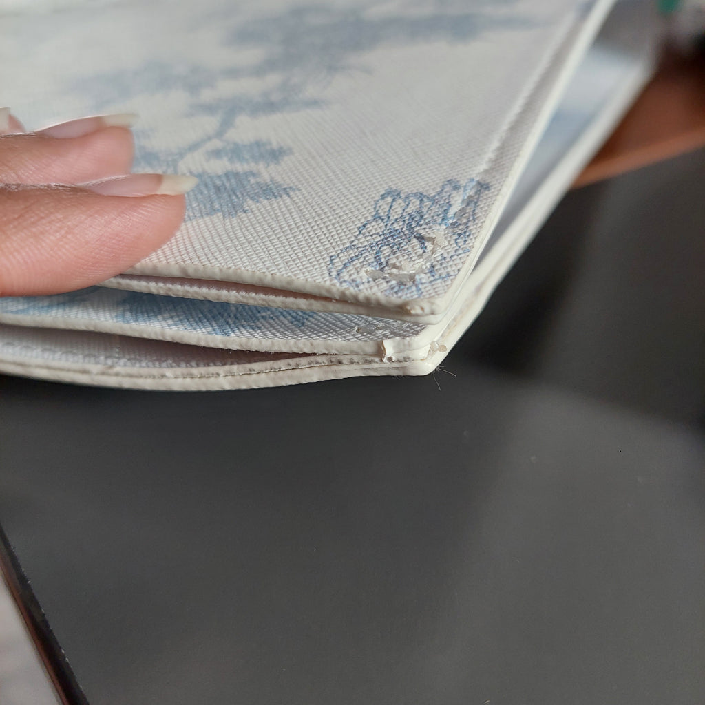 Ted Baker White & Blue New Romantic East West Icon Tote Bag | Brand New |