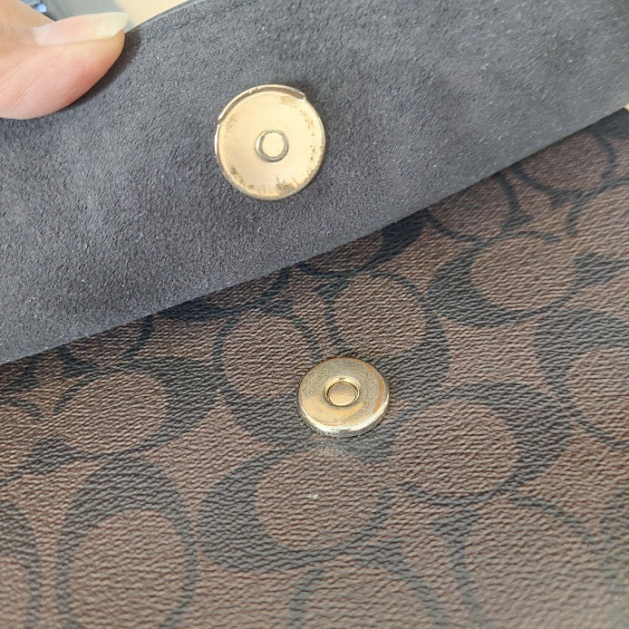 Coach 'Klare' Signature Canvas & Leather Convertible Crossbody Bag | Pre Loved |