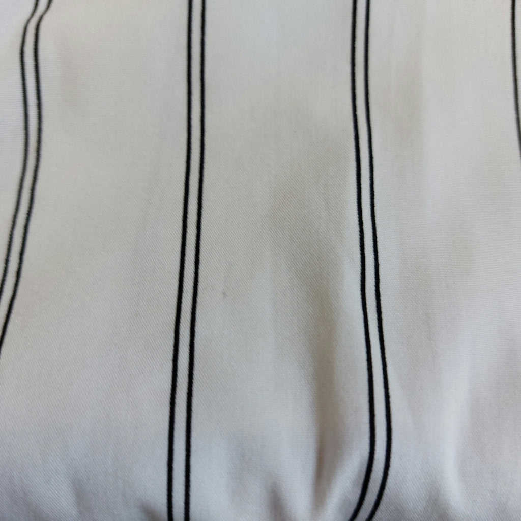 H&M White & Black Striped Collared Shirt | Gently Used |
