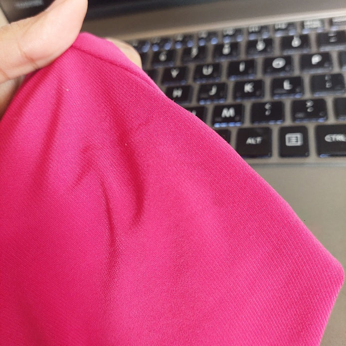 White House Black Market Hot Pink Crossover Knee Length Dress | Gently Used |