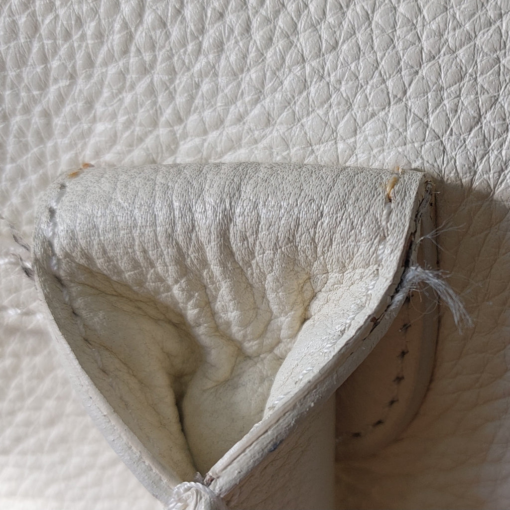 Jimmy Choo Cream Leather Small Rosalie Satchel Bag | Pre Loved |