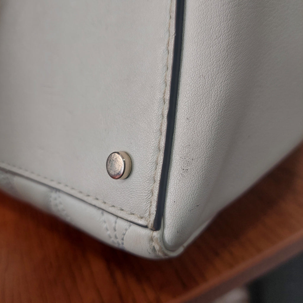 Kate Spade White Meena Leather Briar Lane Quilted Shoulder Bag | Pre Loved |