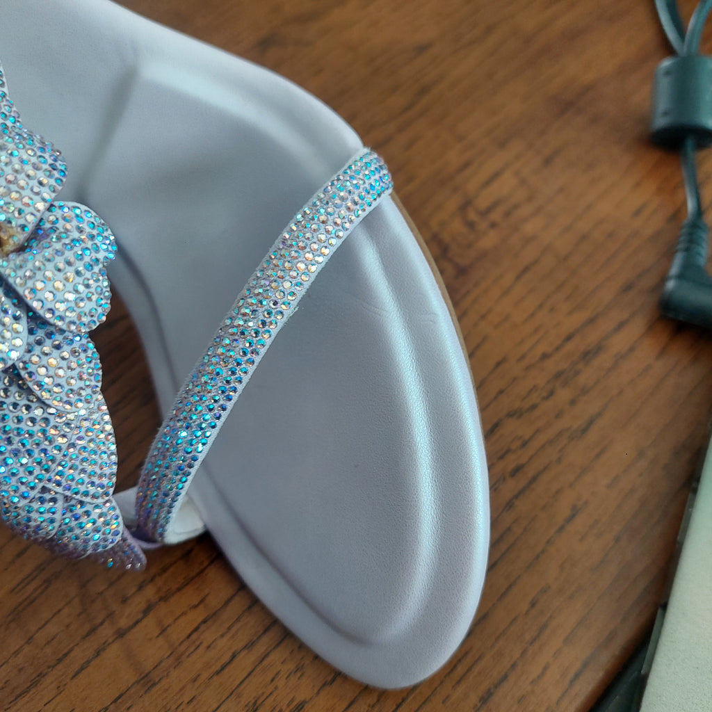 Aldo Purple Leatherette Dannae Embellished Heels | Like New |