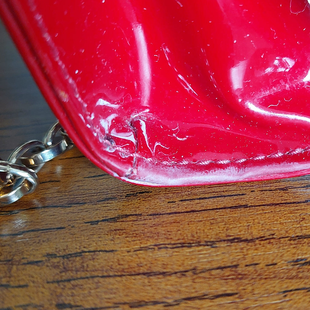 Salvatore Ferragamo Red Patent Leather Miss Vara Bow Bag | Pre Loved |