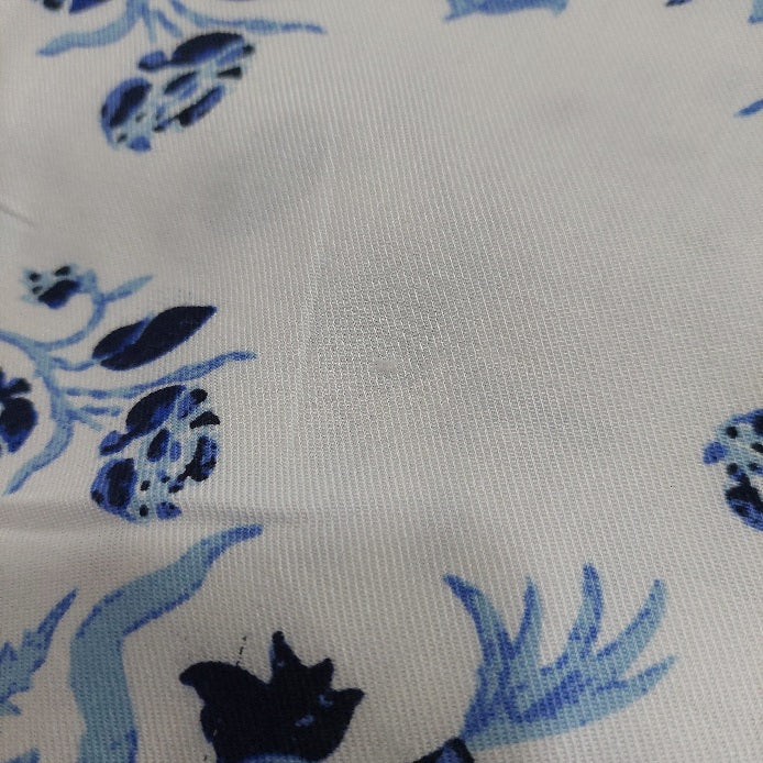 Riffat Aliani White & Blue Printed Co-ord Set | Gently Used |