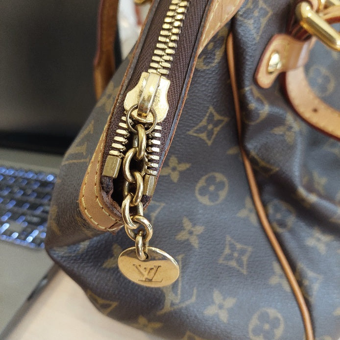 Louis Vuitton Brown Leather Monogram 'Tivoli GM' Bag | Pre Loved |