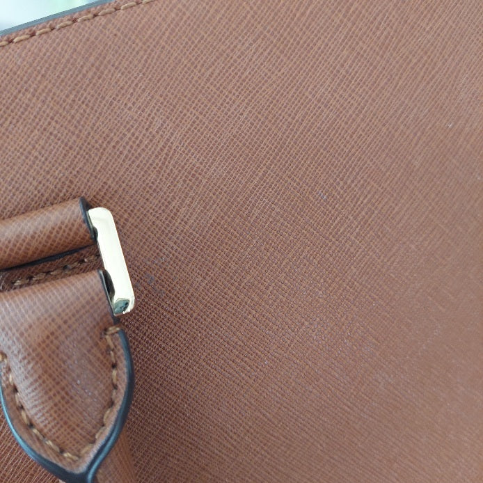 Michael Kors Selma Tan Leather Satchel Bag | Pre Loved |