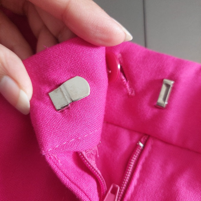 ZARA Hot Pink High Waisted Wide Leg Pants | Gently Used |