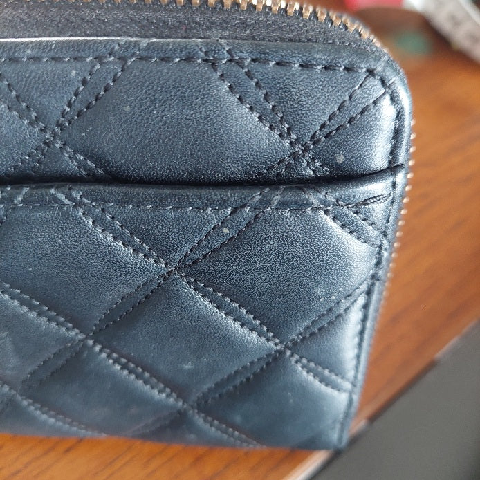 Kate Spade Black Quilted Leather Natalia Large Continental Wallet | Pre Loved |
