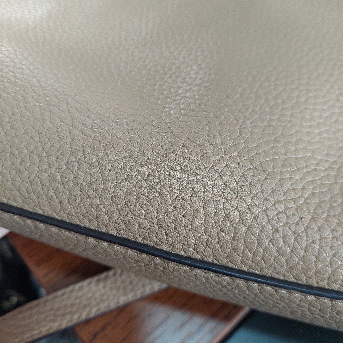 Michael Kors Beige Callie Leather Crossbody Bag | Pre Loved |