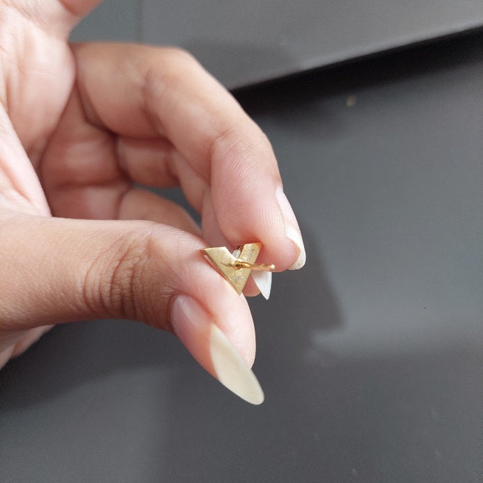 Louis Vuitton Gold V Stud Earrings | Gently Used |